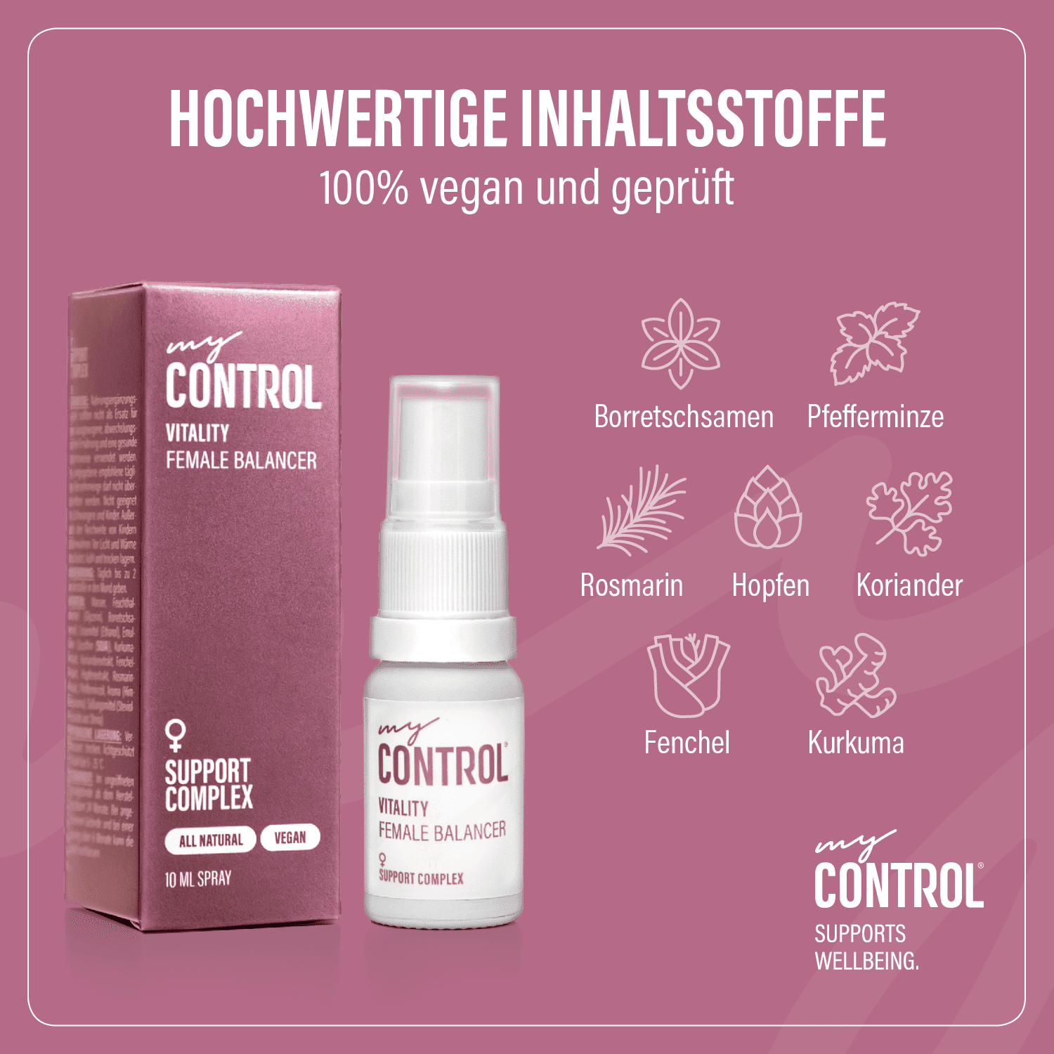 Female Balancer hochwertige Inhaltsstoffe im Sprayform