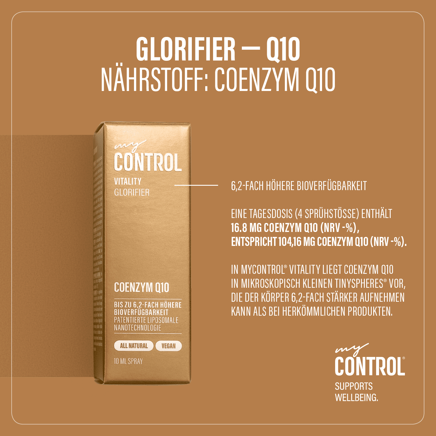 Glorifier Coenzym Q10 Nährstoffe Spray
