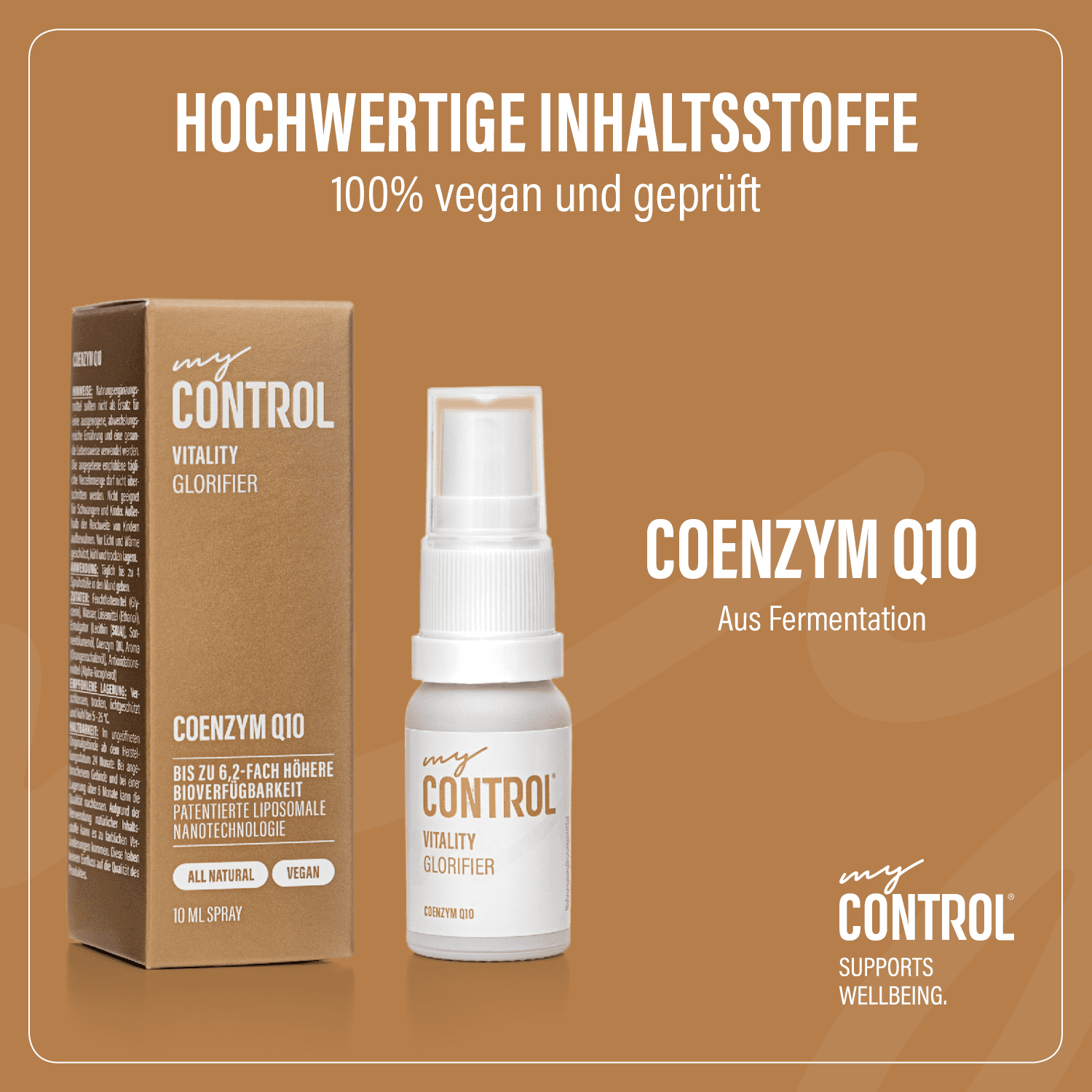 Glorifier Coenzym Q10 hochwertige Inhaltsstoffe im Sprayform