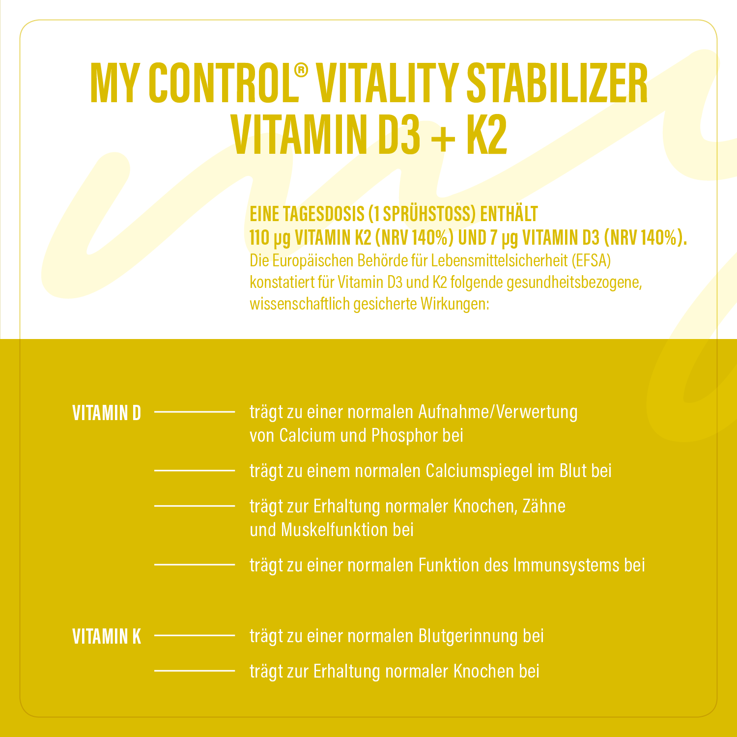 Stabilizer – Vitamin D3 + K2 Spray