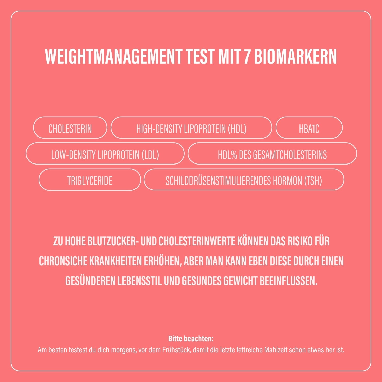 Gewichtsmanagement Test