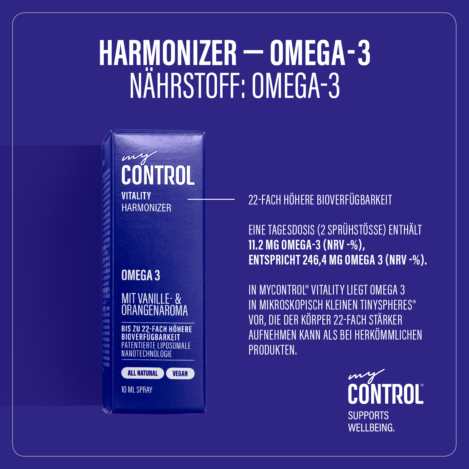 Harmonizer Omega 3 Nährstoff Spray