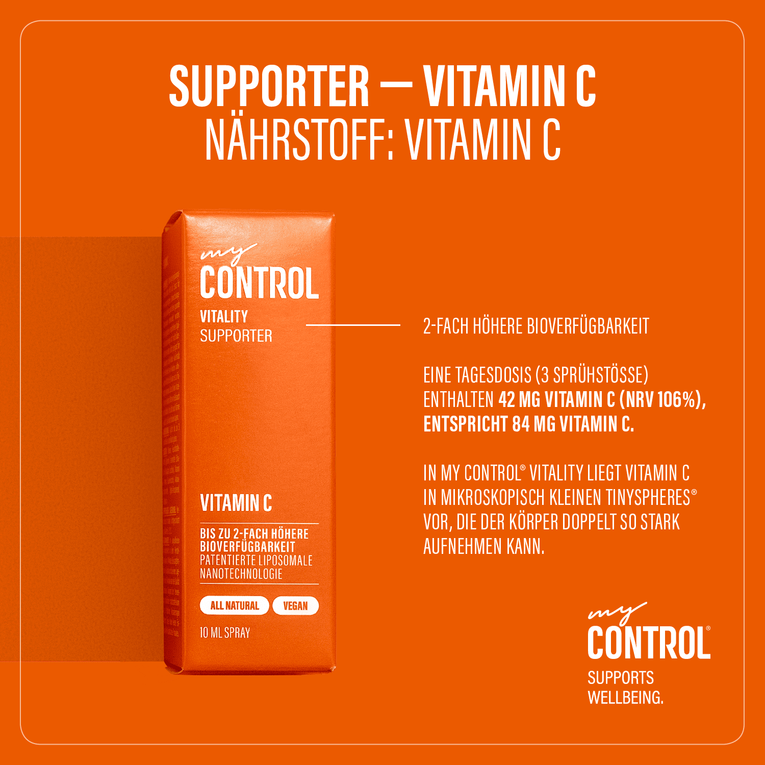 Supporter – Vitamin C Nährstoffe Spray
